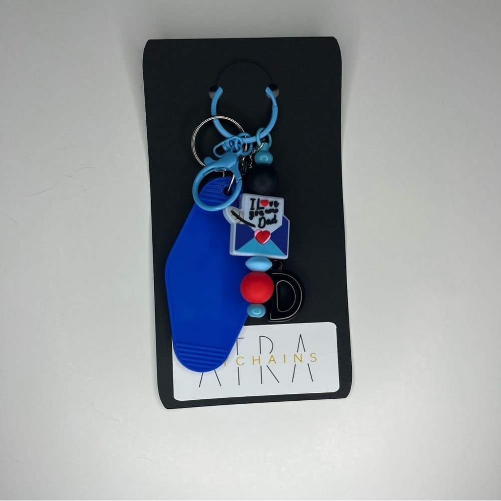 Blue and Red Keychain for Dad